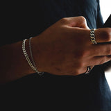 Cuban Link Armband Silber