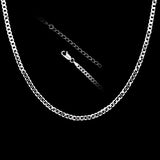 Adjustable Cuban Link Chain Silber