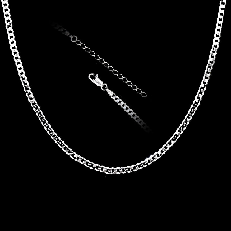 Adjustable Cuban Link Chain Silber