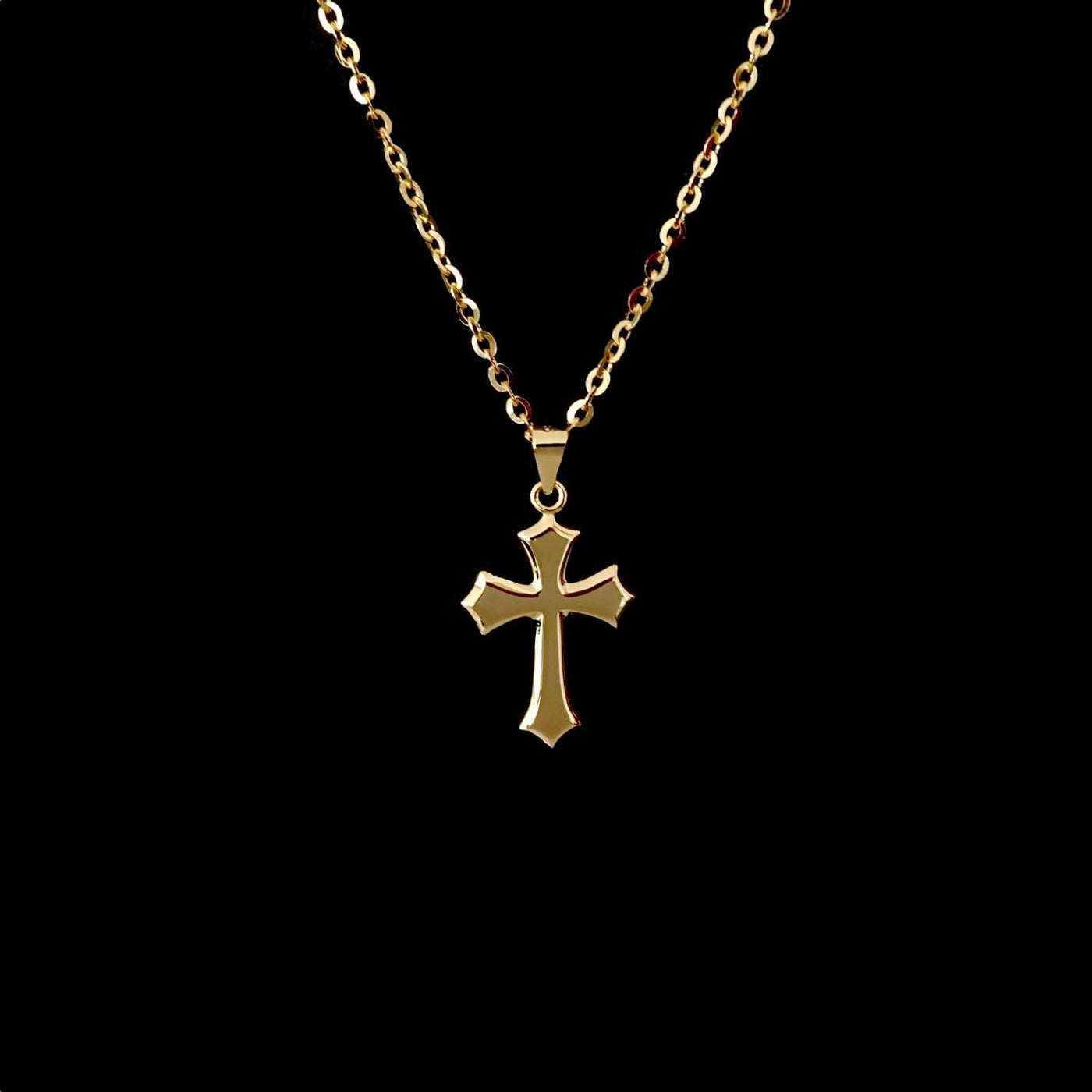 Gold cross chain discount