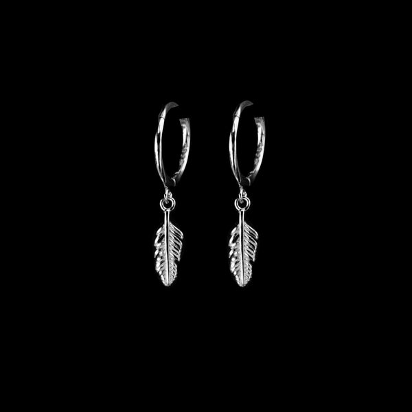 Feather Earring Silber