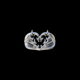 IL Heart Ring Black