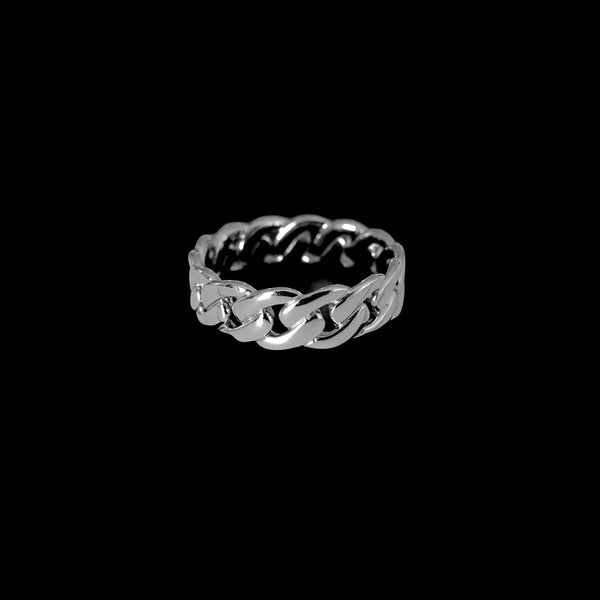 Cuban Link Ring Silber