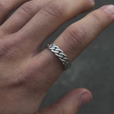 Cuban Link Ring Silber
