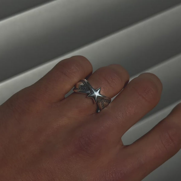 Star Ring Silber